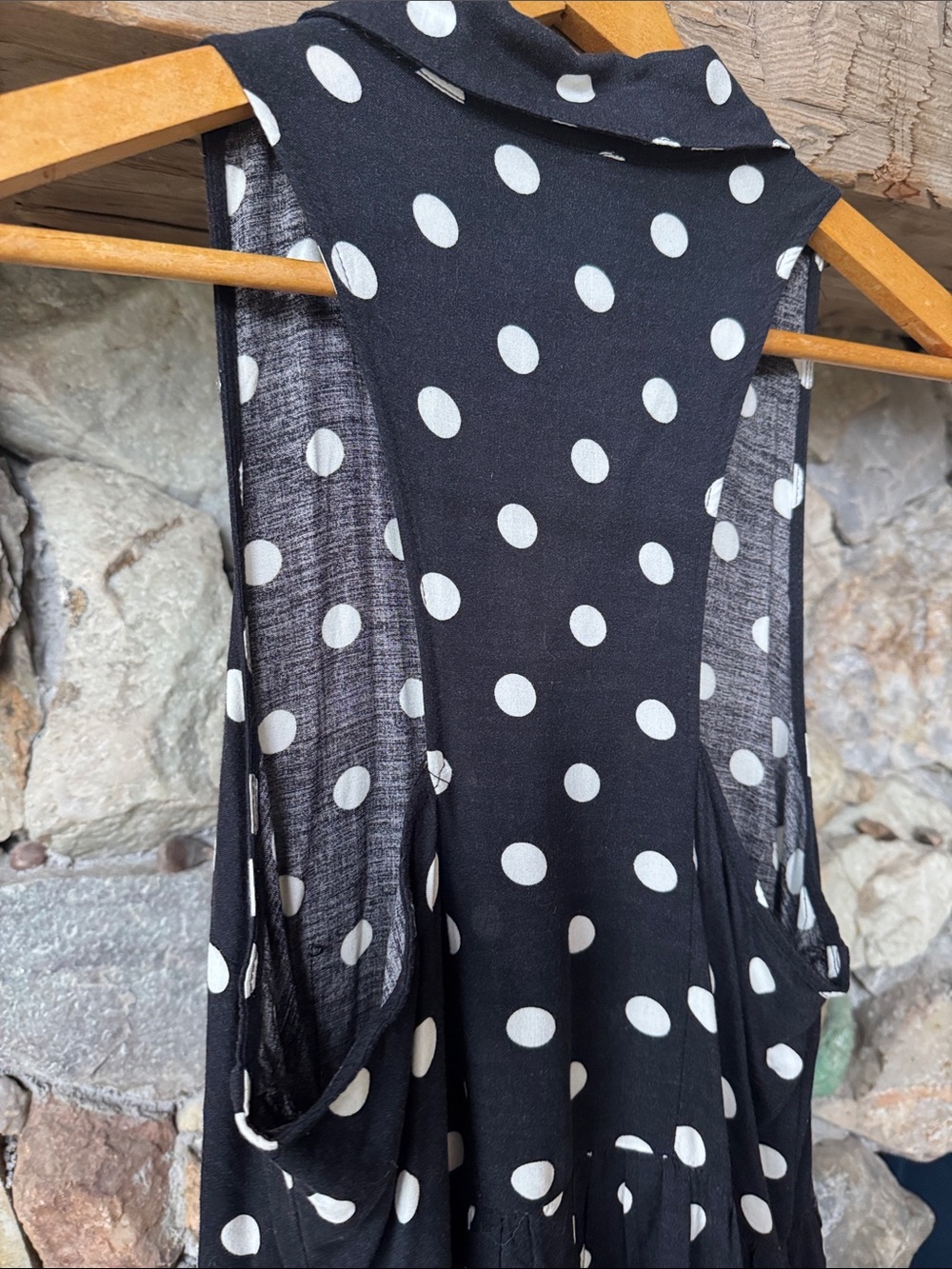 Xhilaration Polka Dot Sleeveless Pinup Halter Mini Dress Women’s Large - Picture 7 of 13